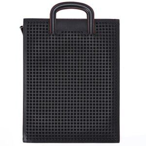 Christian Louboutin Trictrac Handbag 1165084 Black Leather